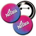 3" Diameter Button w/ Changing Colors Lenticular Effects - Pink/Purple (Custom)